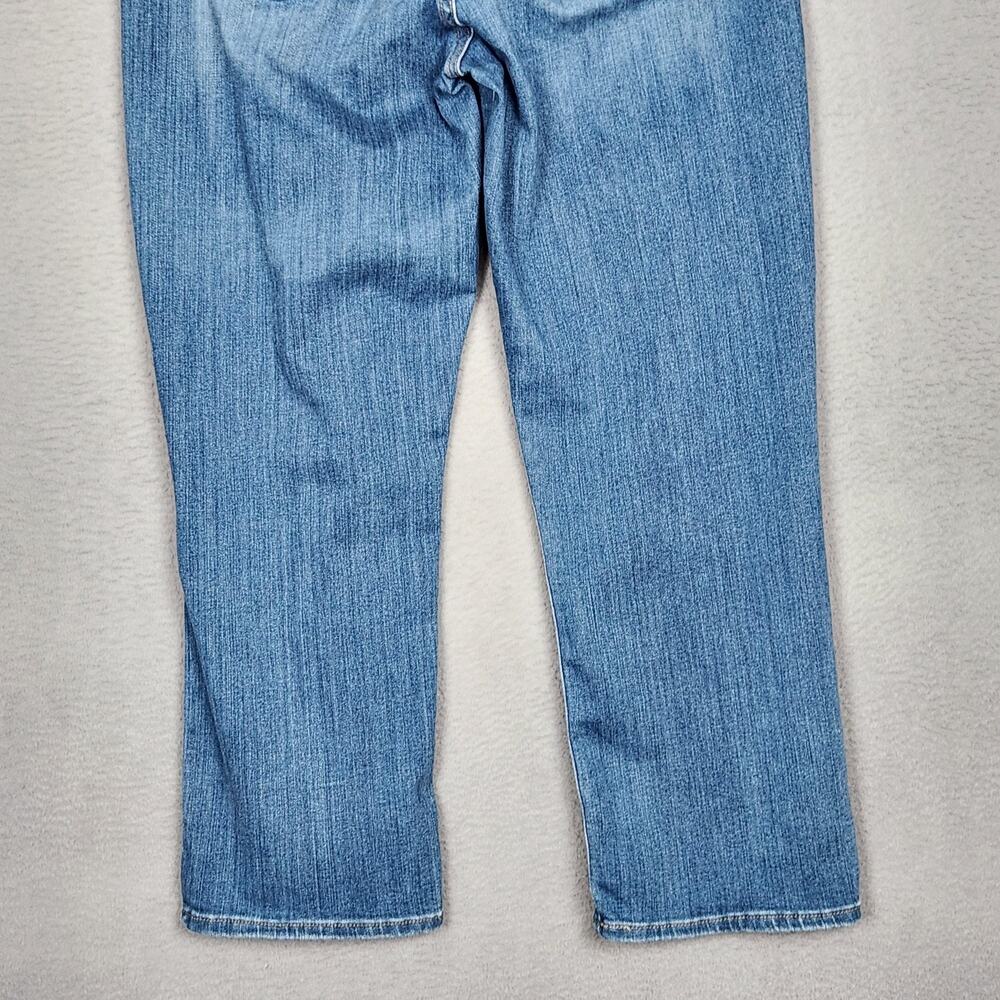 Levis Jeans Womens 29 Blue Mid Rise Straight Crop Stretch Denim Measure 33X25 - Picture 9 of 16